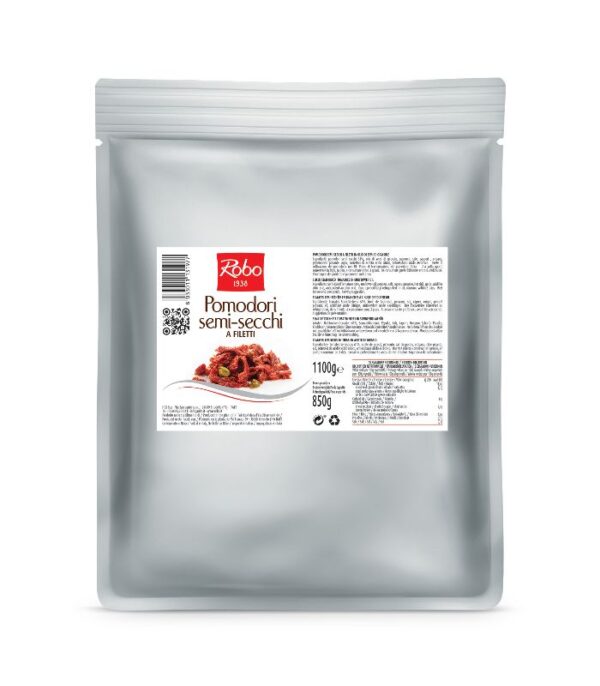 Polusušene rajčice rezani fileti u ulju 1100g/850g