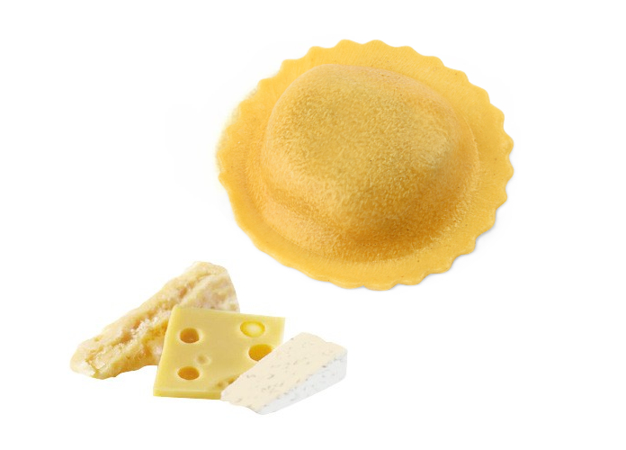 RAVIOLI S 4 VRSTE SIRA - svježa tjestenina 250g.