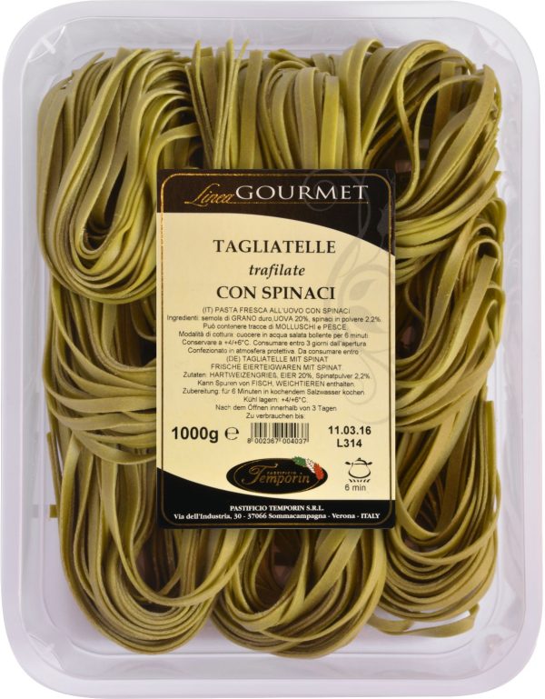 TAGLIATELLE SA ŠPINATOM - svježa tjestenina 1000g.