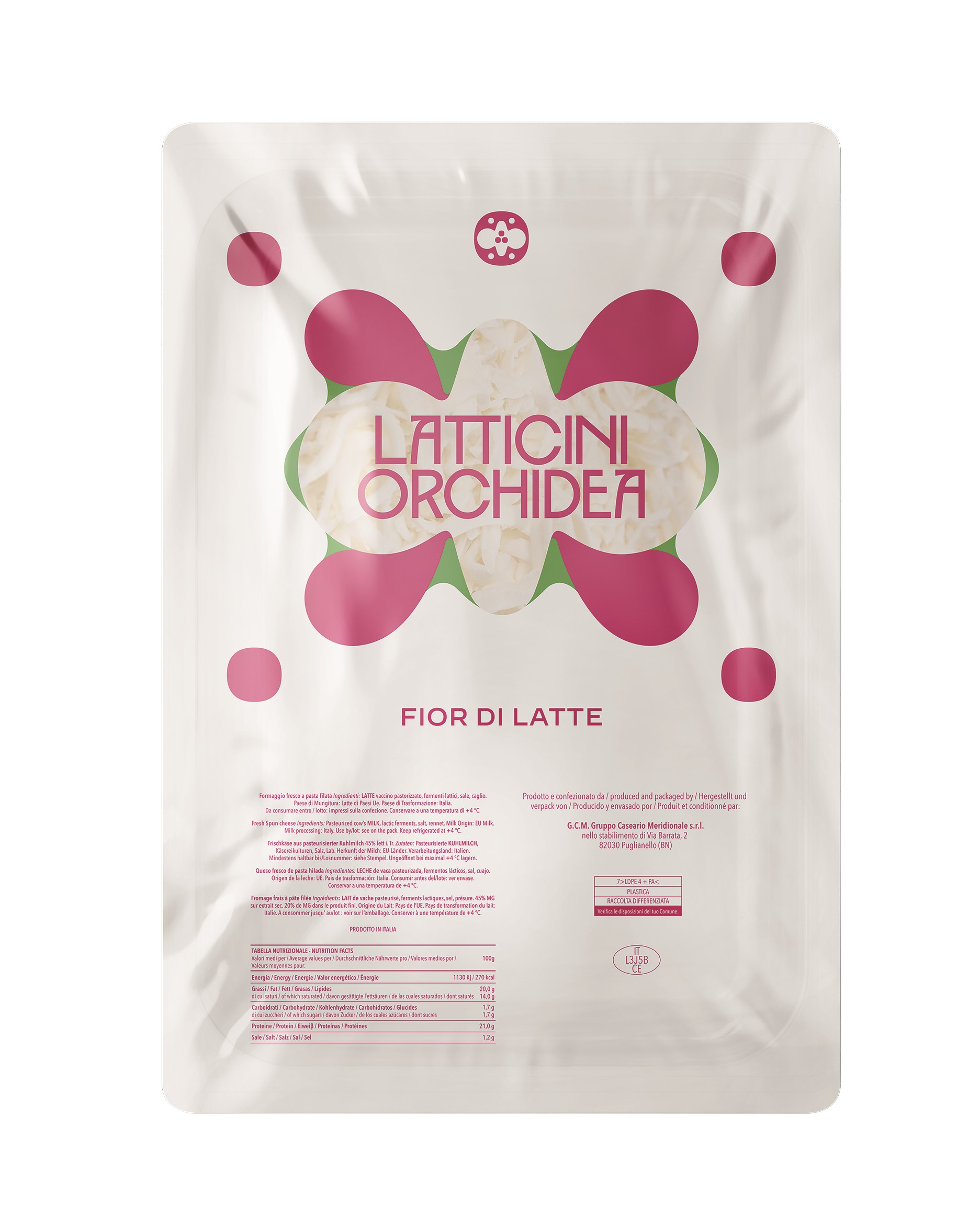 Mozzarella ribana Orchidea – julienne cut / fdl – 3kg.